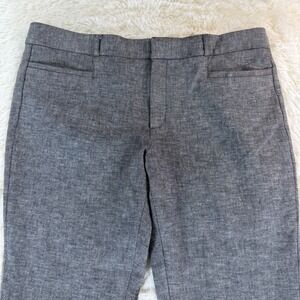 Banana Republic Womens Size 14 Gray Sloan Ankle Pants Flat Front Pockets Preppy